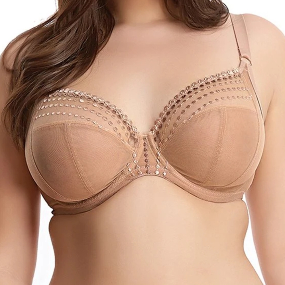 Elegant Tan Bra with Embellishments